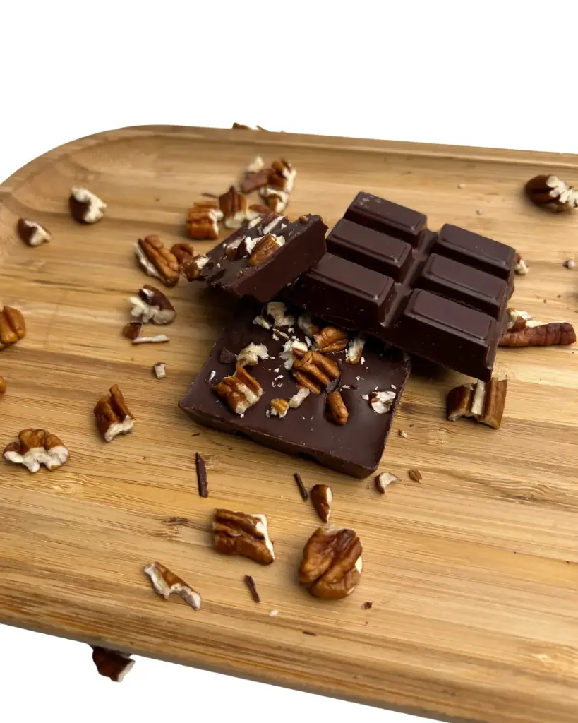 Chocolate Bitter con pecanas 50 gr