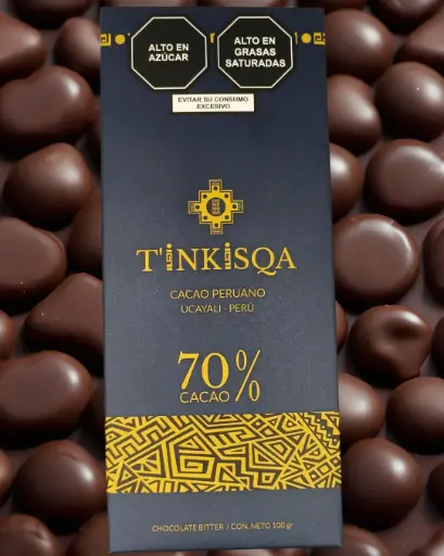 Chocolate Bitter al 70% - Cacao orgánico (100 gr)
