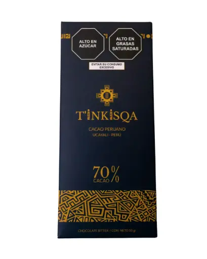 Chocolate Bitter al 70% - Cacao Orgánico (50 gr)